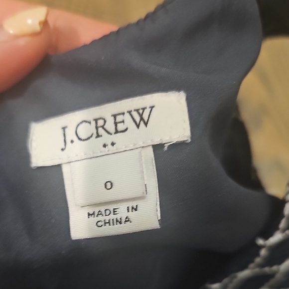 J. Crew Navy and White Grid Mini Dress - Picture 2 of 4
